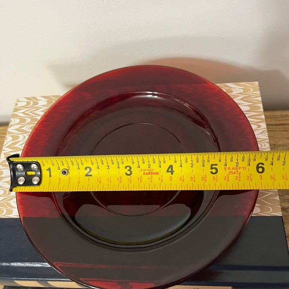 Vintage Anchor Hocking Royal Ruby Red Glass Tea Coffee Cup Mug and Saucer - Picture 8 of 11